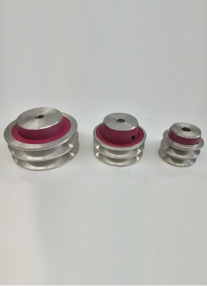 V PULLEYS ALUMINIUM STENCO - DOUBLE SECTION